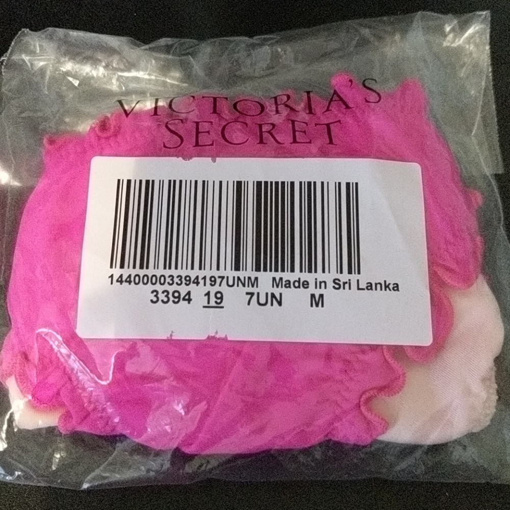 Pink Victoria's secret ruffle butt bikini bottoms